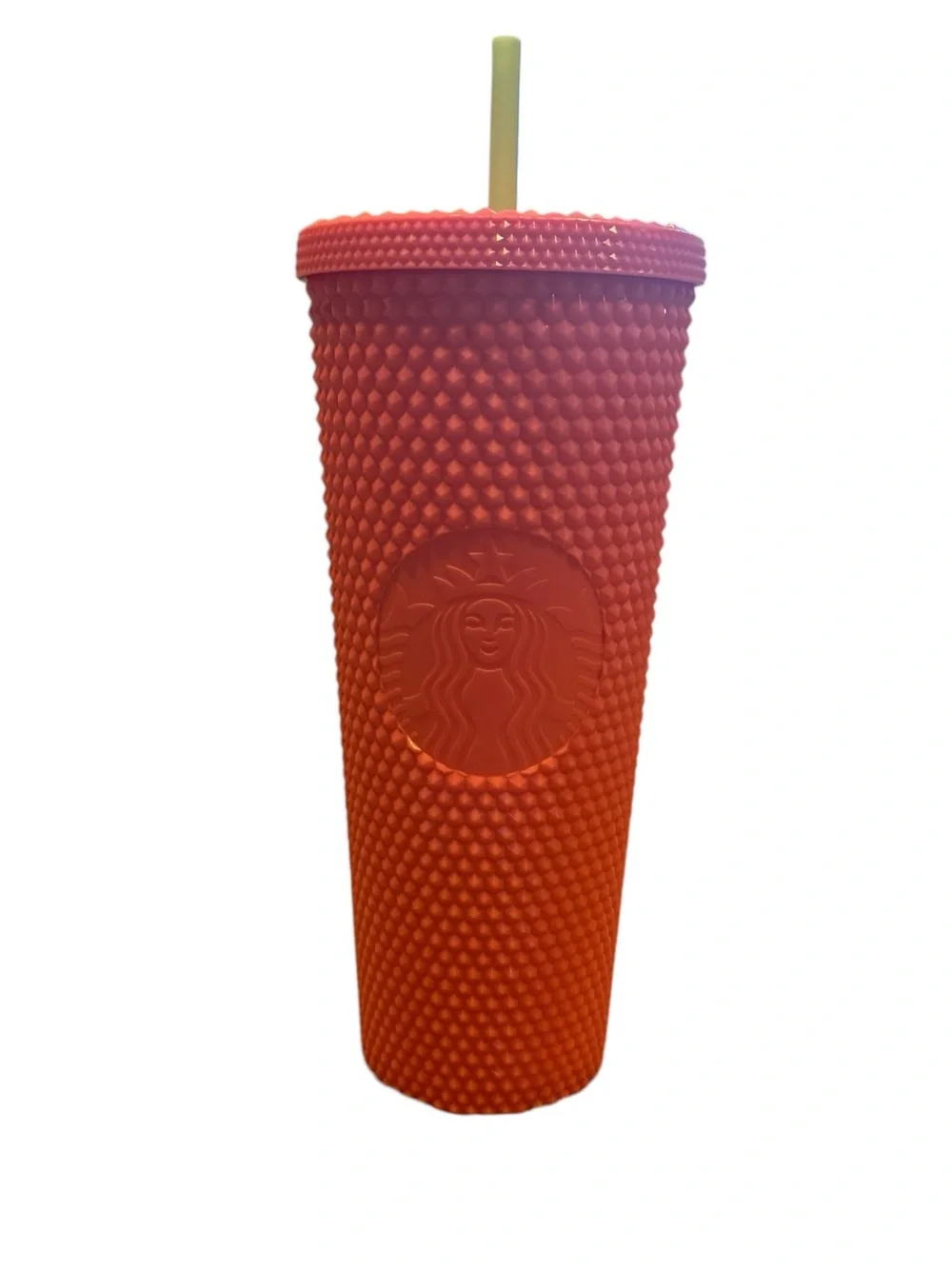 Starbucks Dragonfruit Pink Studded 2022 Tumbler with Lime Straw NEW 24 Oz Venti